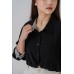 Drawstring Hem Layered Check Shirt
