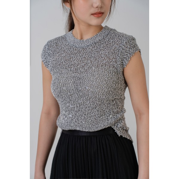 Glitter Knit Muscle Tank Top