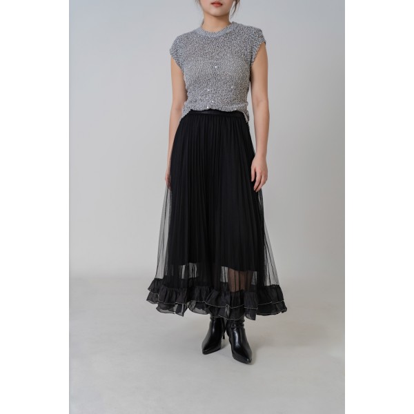 Mesh Overlay Skirt