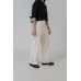 Fold Over Waist Straight Pants