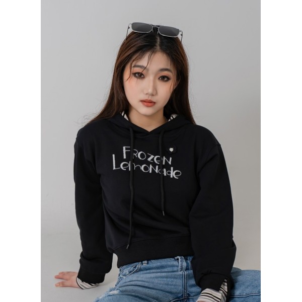 Striped Hoodie Top
