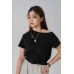 Asymmetrical Neck One Shoulder Off Top