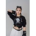Drawstring Hem Long Sleeve Sweatshirt