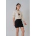 Two Button A-Line Skirt