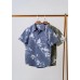 Short-sleeved printed shirt