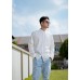 Long-sleeved shirt with chest pockets
