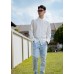 Long-sleeved shirt with chest pockets