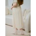 Semi-rubber maxi skirt with front buttons