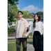 Asymmetrical solid color top