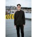 Solid Button Front Curved Hem Shirt