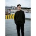 Solid Button Front Curved Hem Shirt