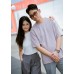 Solid short-sleeved top