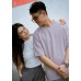 Solid short-sleeved top