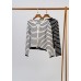 Horizontal striped long-sleeved top