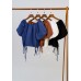 Double-sided drawstring dropped-shoulder top