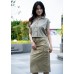 Cargo drawstring skirt