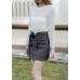 Belted Cargo Skirt
