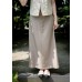 A-line belt maxi skirt