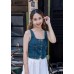 Denim sleeveless top