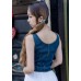 Denim sleeveless top