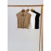 Double-pocket reverse collar top