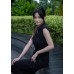 Double-pocket reverse collar top