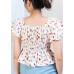 Puff sleeve floral top
