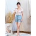 Stretch pants drawstring shorts