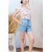 Stretch pants drawstring shorts
