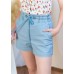Stretch pants drawstring shorts