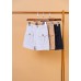 High-waisted suit shorts