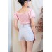 High-waisted suit shorts