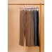 Straight-leg ruffled elastic drawstring trousers