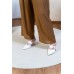 Straight-leg ruffled elastic drawstring trousers