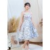 Stiletto strap floral dress