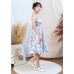 Stiletto strap floral dress
