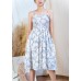 Stiletto strap floral dress