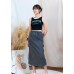 Contrasting edging font vest