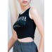 Contrasting edging font vest
