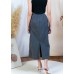 Stretchy double-pocket maxi skirt