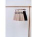 High-waisted pleated skirt