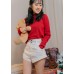 Suit high-waisted shorts