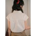 Sleeveless double-pocket button-open top