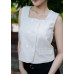 Double-row button-opening vest
