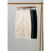 Half-length skirt with front slit