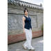 Slim-fitting buttoned vest top