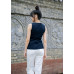 Slim-fitting buttoned vest top