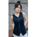 Slim-fitting buttoned vest top