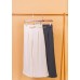 Chain wide-leg trousers with small V