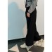 Chain wide-leg trousers with small V